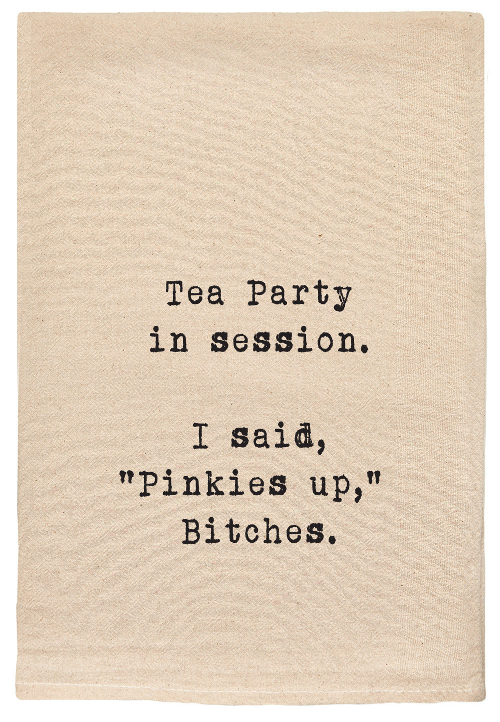 tea party in session. i said