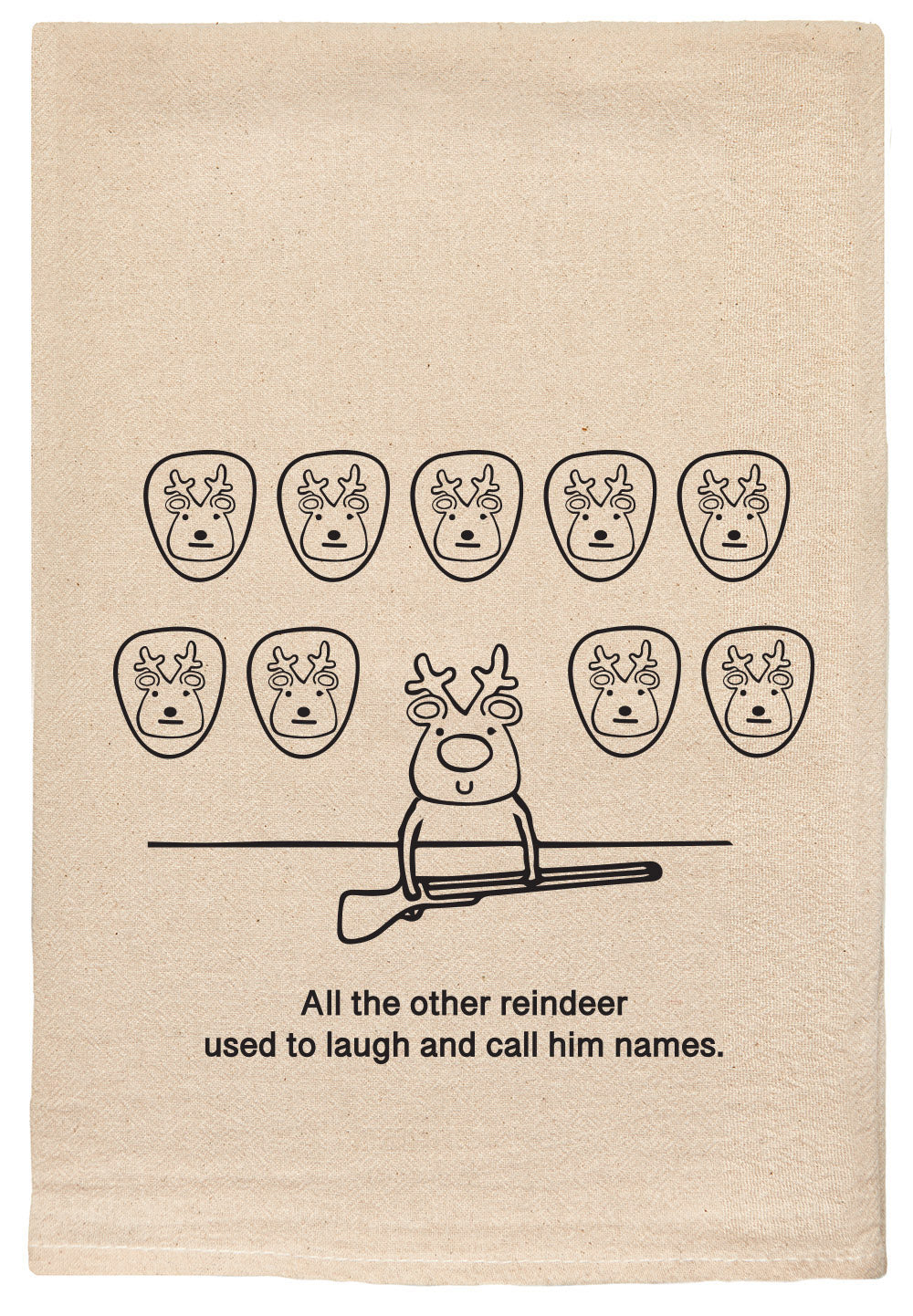 All the other reindeer used to laugh and call him names