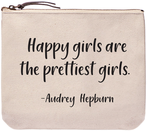 Happy girls are the prettiest girls - Audrey Hepburn - Everyday bag