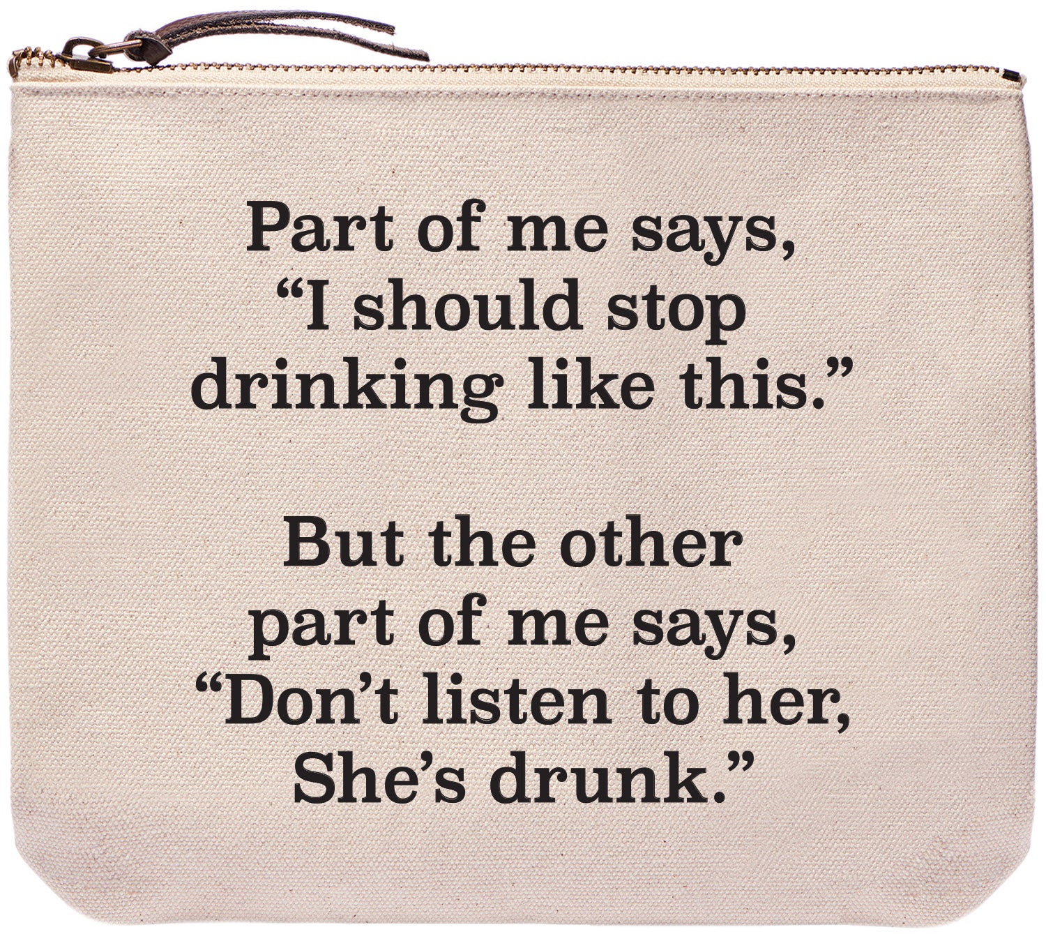 Part of me says,