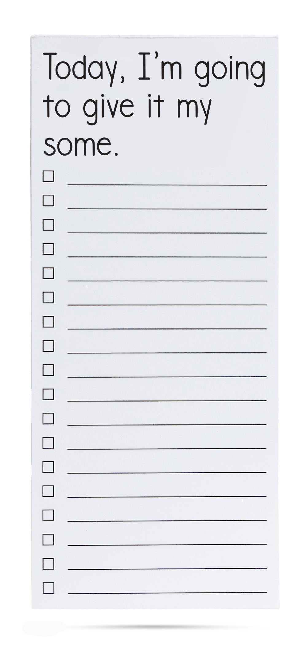 Today I am going to give it my some list pad