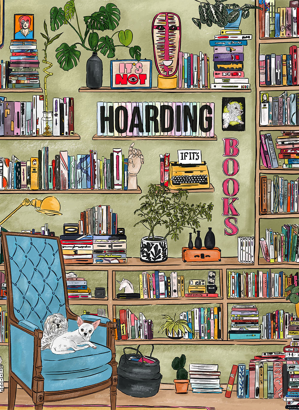 It's not hoarding if it's books 1000 piece soft touch Jigsaw Puzzle