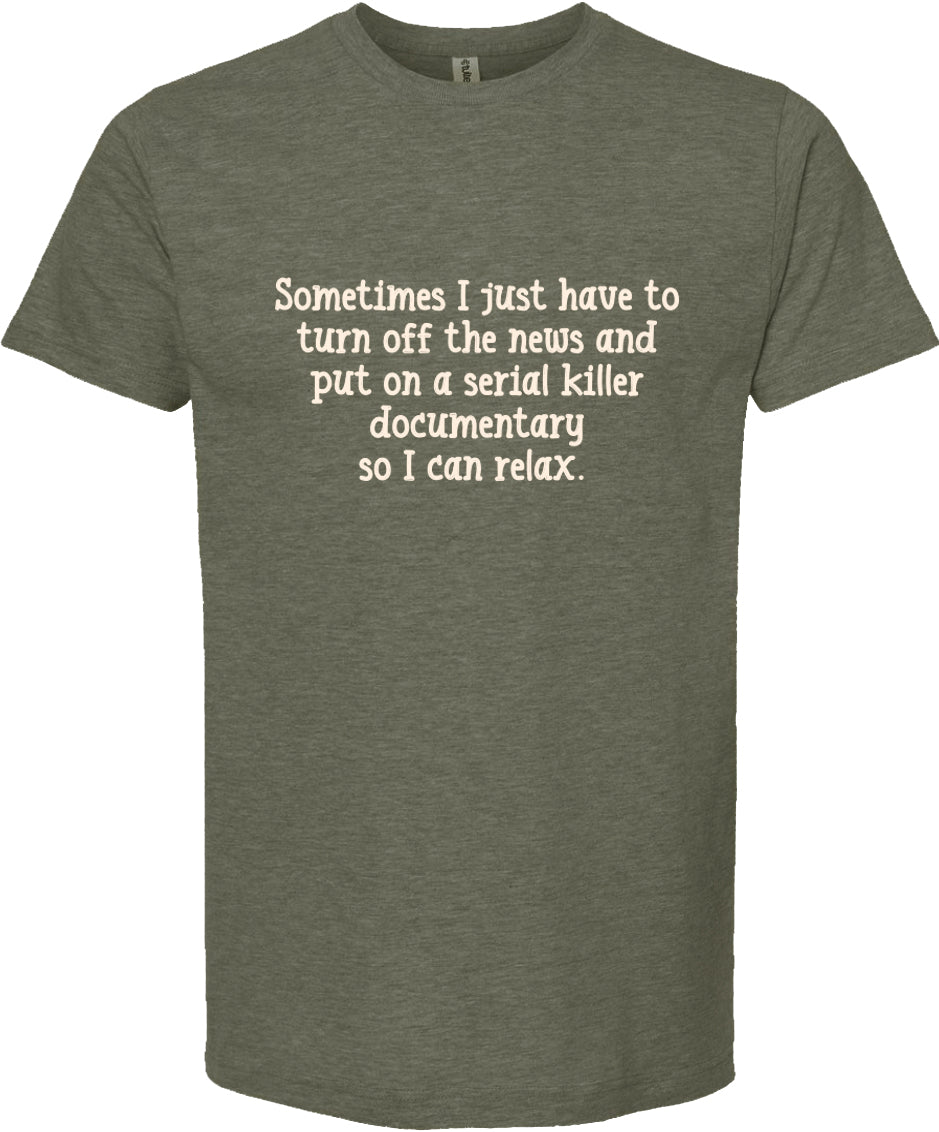 Serial Killer Documentary | graphic tee shirt | 6 colors