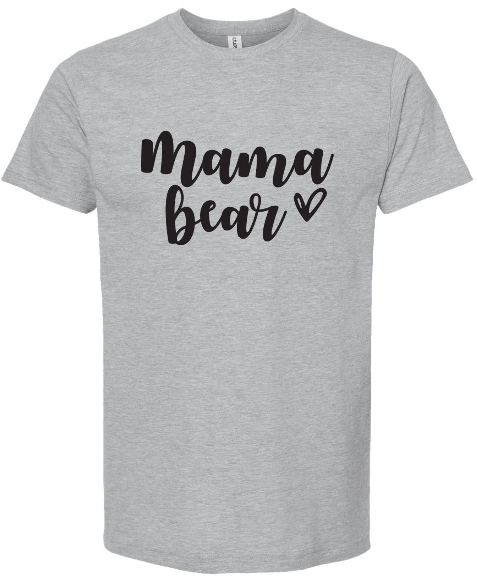 Mama bear | graphic screen printed tee shirt |  | 6 colors