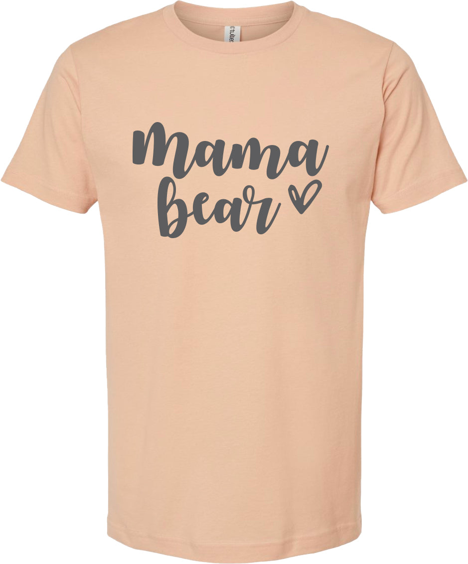 Mama bear | graphic screen printed tee shirt |  | 6 colors