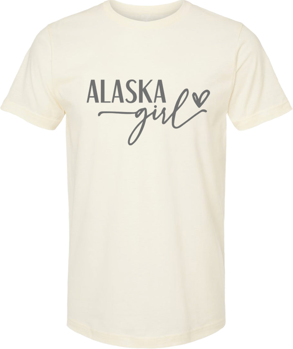 Alaska girl graphic tee | state pride t shirt | 6 colors