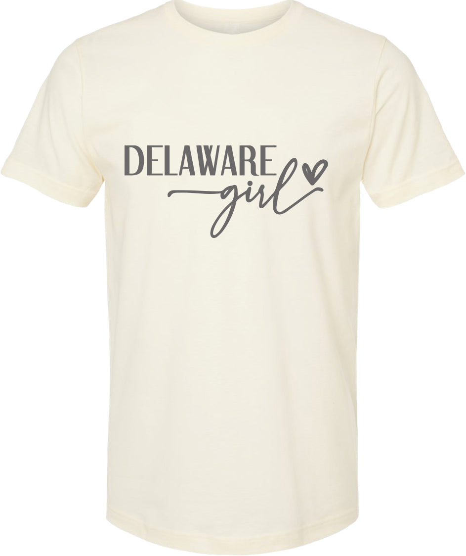 Delaware girl graphic tee | state pride tee shirt | 6 colors