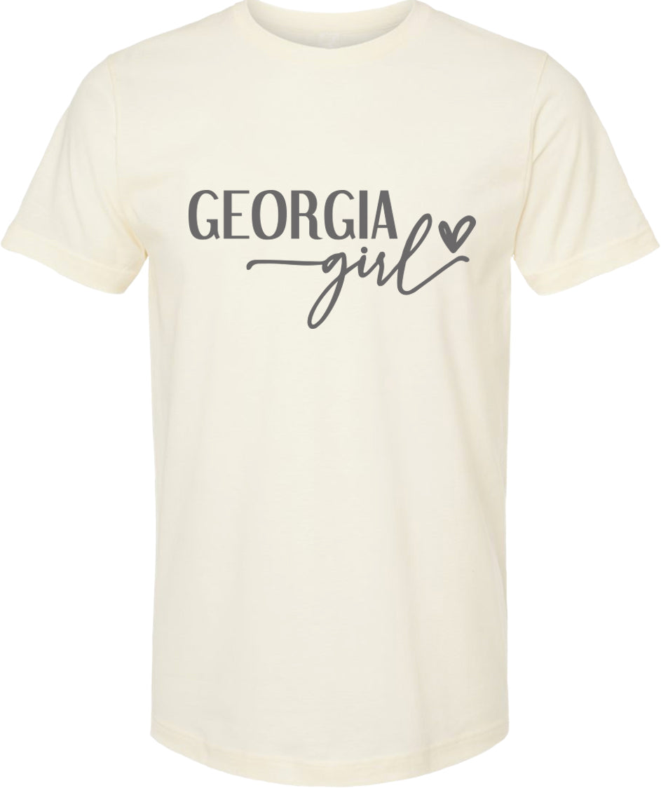 Georgia girl graphic tee | state pride tee shirt | 6 colors