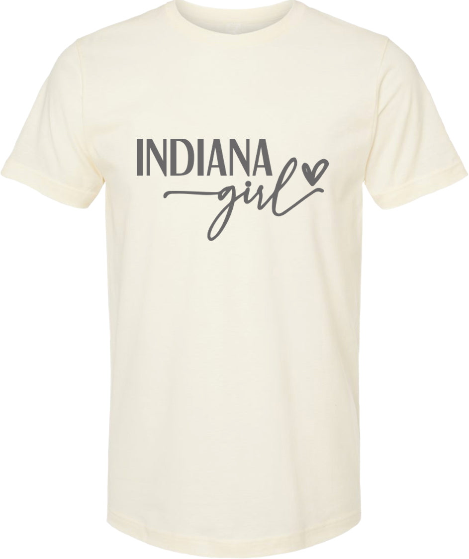 Indiana girl graphic tee | state pride tee shirt | 6 colors