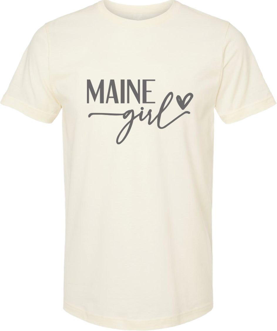Maine girl graphic tee | state pride t shirt | 6 colors