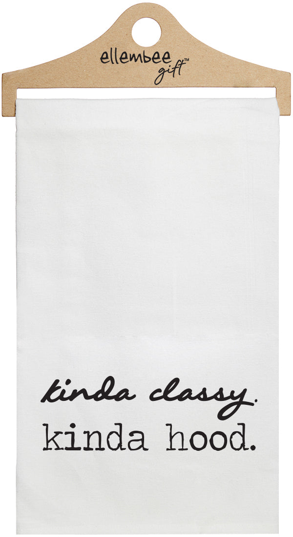 Kinda classy. kinda hood. - white kitchen tea towel