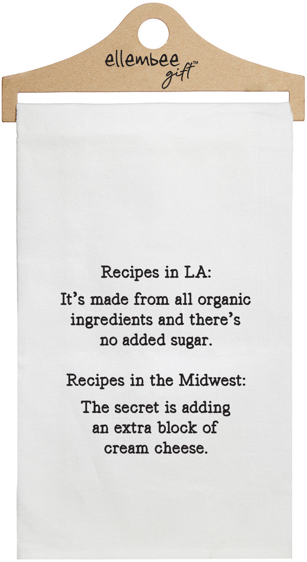 Recipes in LA: It's made from all organic ingredients and there's no added sugar. Recipes in the midwest: The secret is adding an extra block of cream cheese - white funny kitchen towel