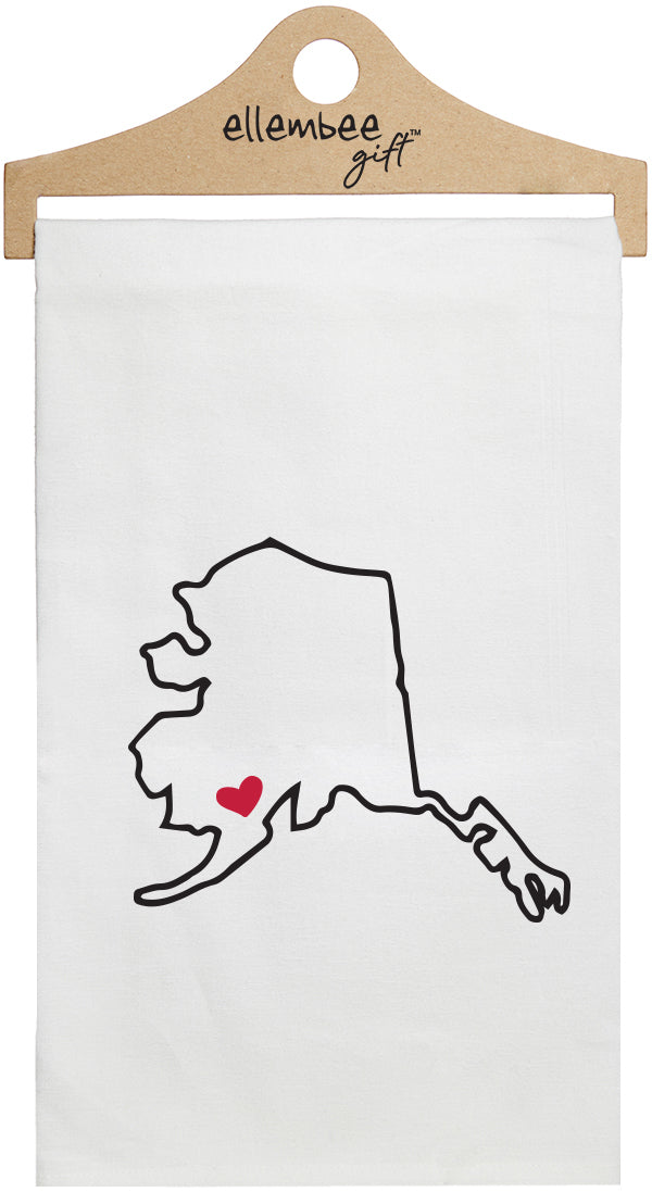 Alaska - white kitchen tea towel