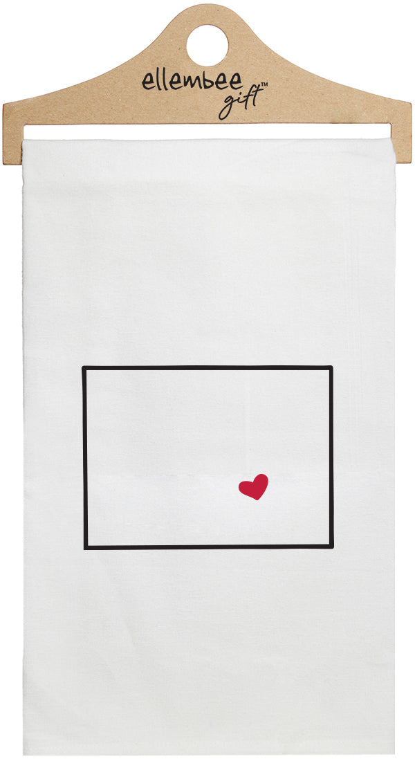 Colorado - white kitchen tea towel