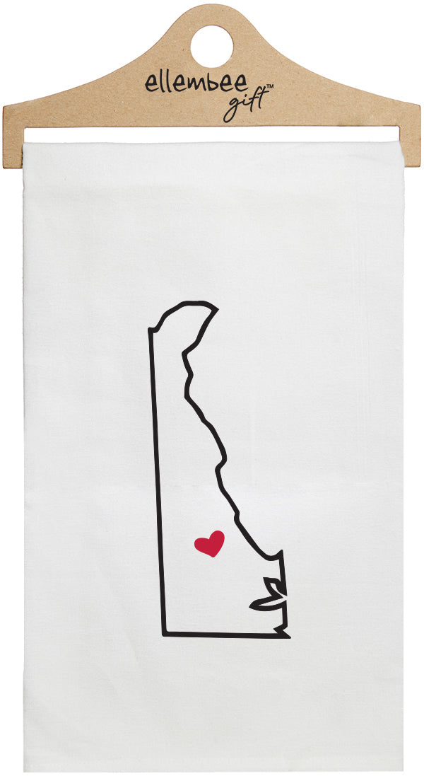 Delaware - white kitchen tea towel