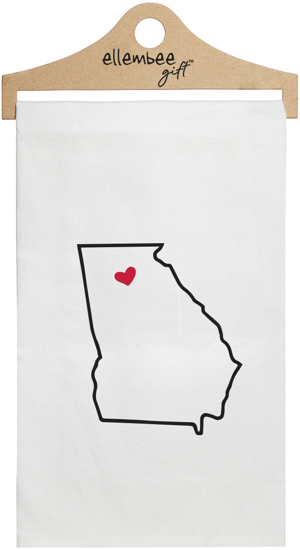 Georgia - white kitchen tea towel