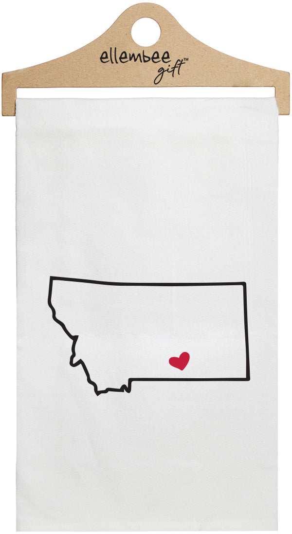 Montana - white kitchen tea towel