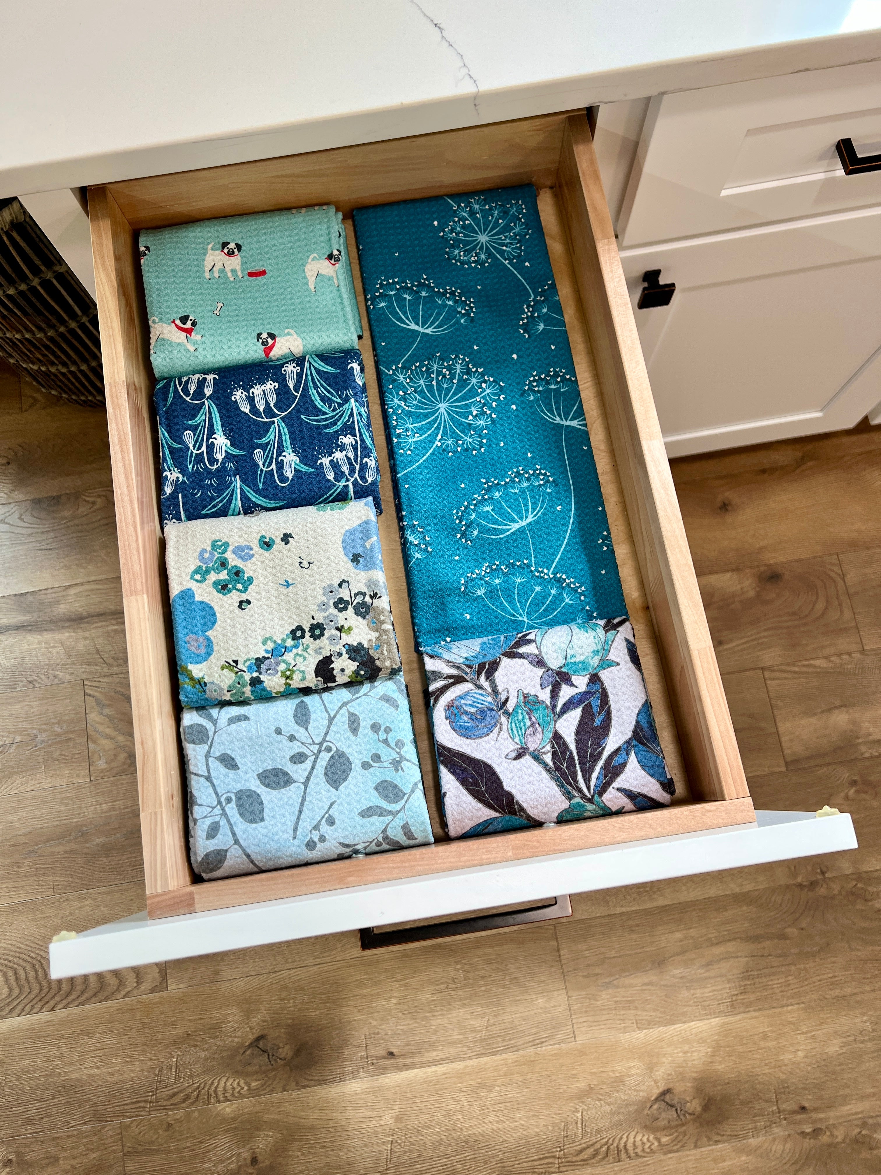 Bluebells | double-sided waffle towels