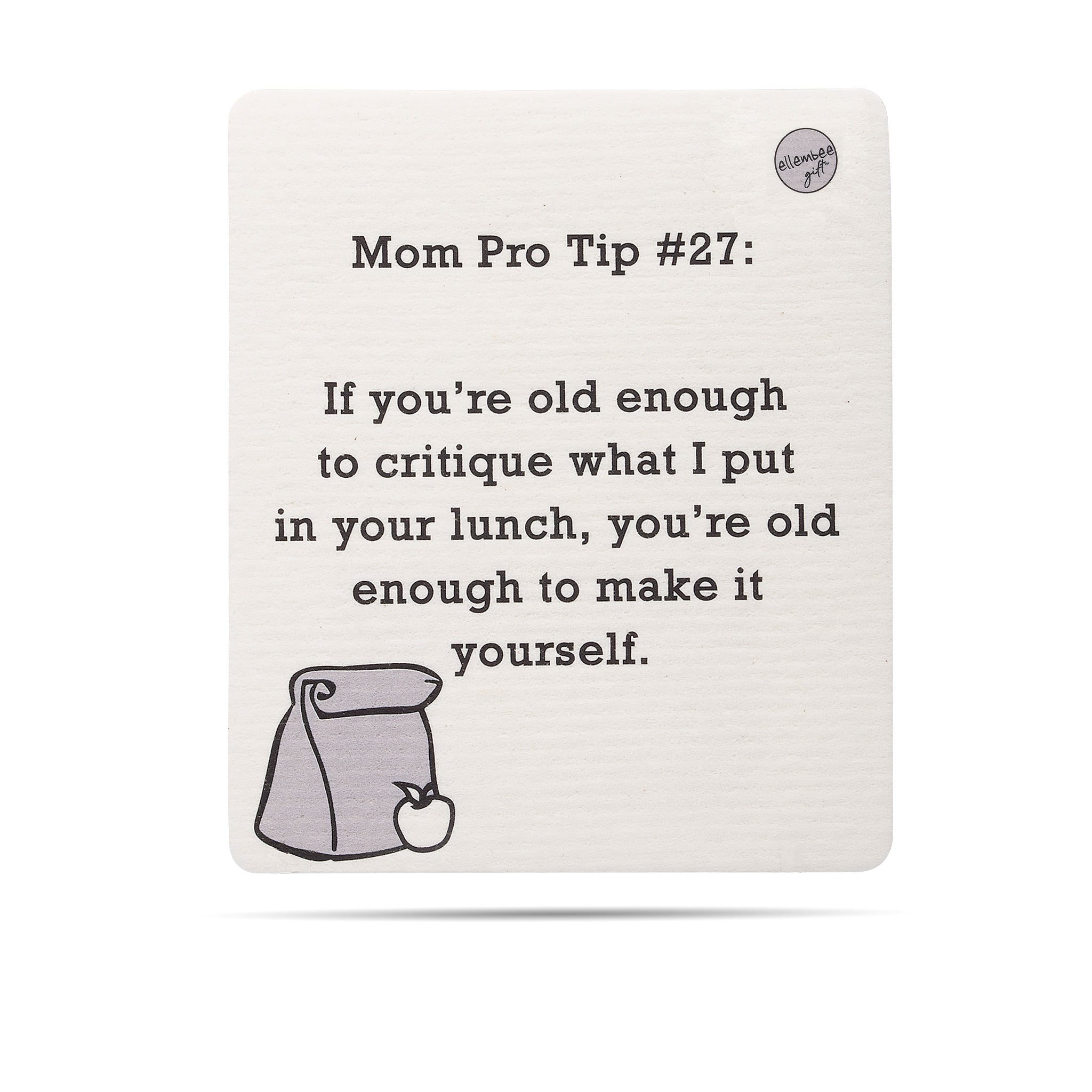 Mom pro tip #27, If you're old enough to critique what I put in your lunch, you're old enough to make it yourself. Swedish dishcloth
