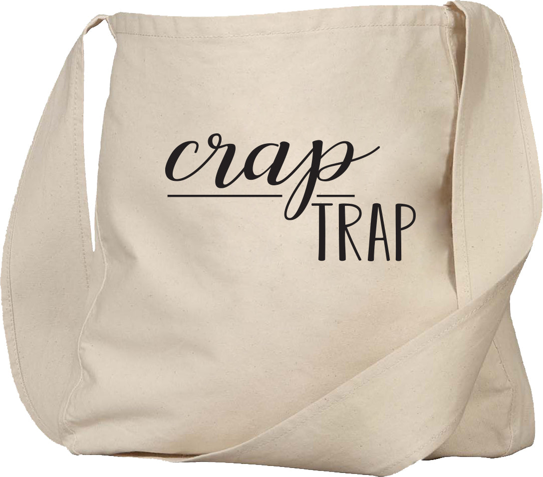 crap trap tote bag