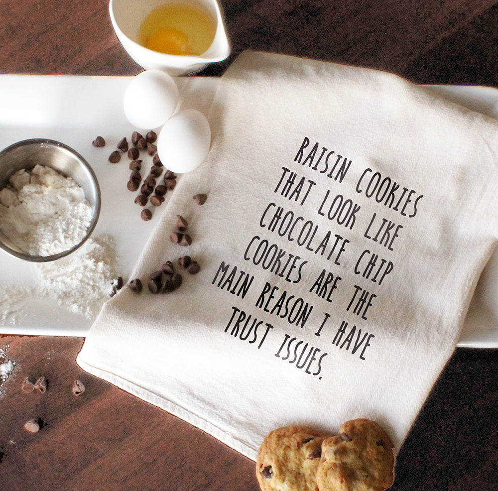 Raisin cookies that look like chocolate chip cookies are the main reason I have trust issues.