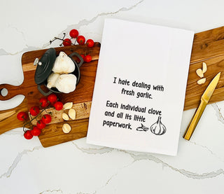 White Funny Tea Towels