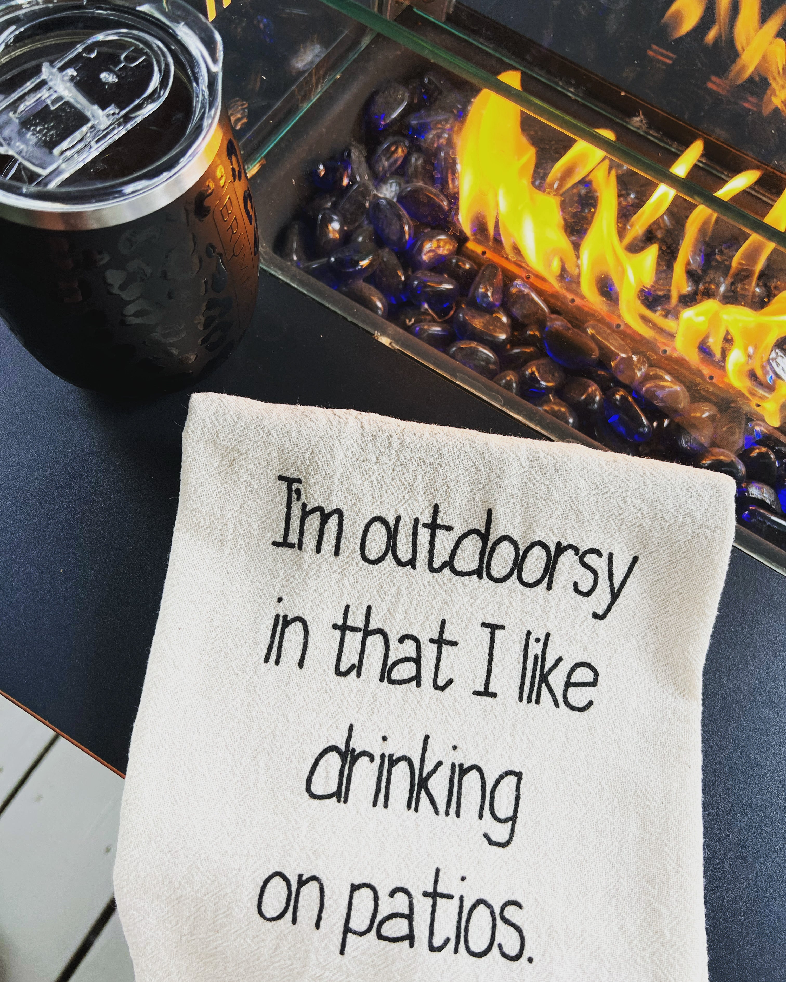 I'm outdoorsy in that I like drinking on patios.