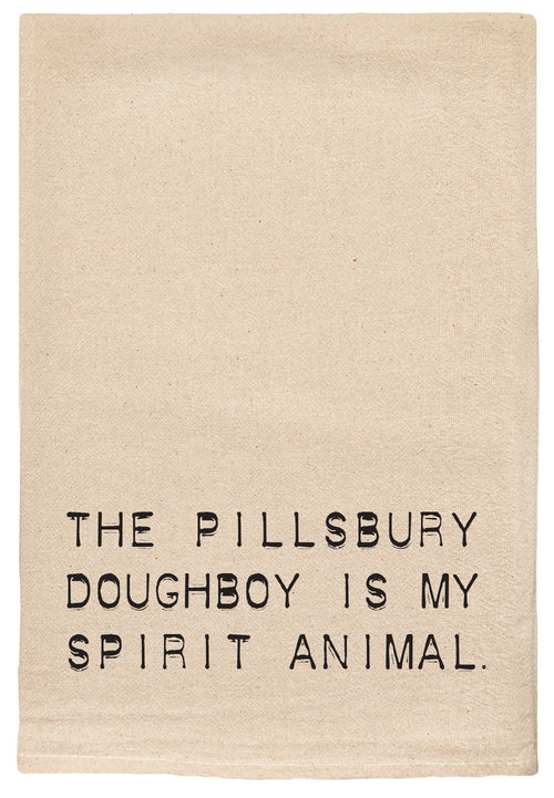 the pillsbury doughboy is my spirit animal kitchen tea towel