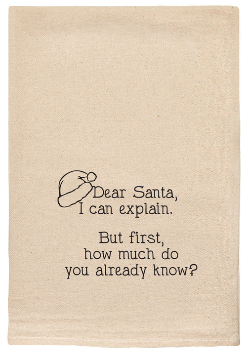 Dear Santa, I can explain. But first, how much do you already know?