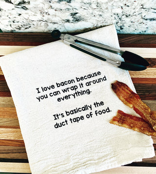 I love bacon because you can wrap it around everything.  It's basically the duct tape of food.