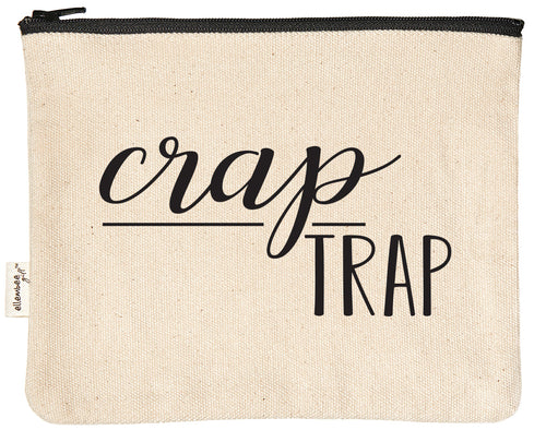 crap trap zipper pouch