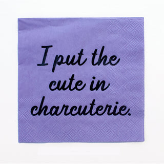 I put the cute in charcuterie. Fancy Pants Cocktail Napkins