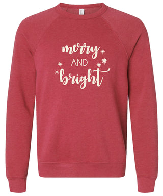 Merry and bright Christmas Sweatshirt | Christmas
