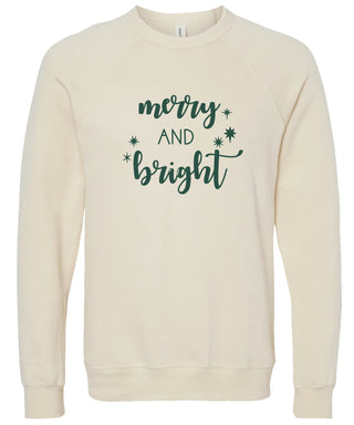 Merry and bright Christmas Sweatshirt | Christmas