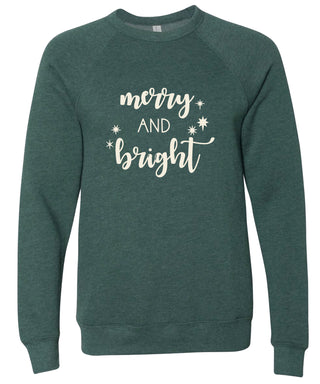 Merry and bright Christmas Sweatshirt | Christmas