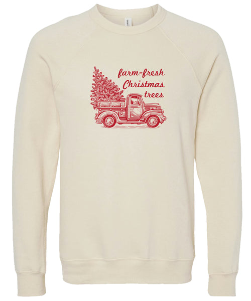 Christmas Sweatshirt | Farm Fresh Christmas trees