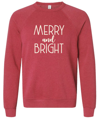 Merry and bright Christmas Sweatshirt | Christmas
