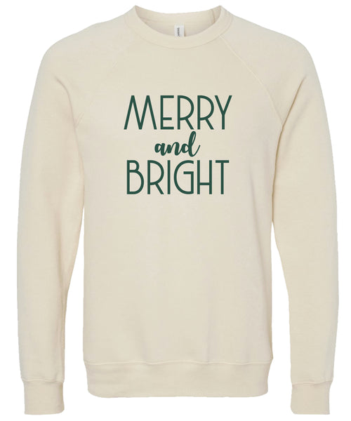 Merry and bright Christmas Sweatshirt | Christmas 2025