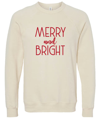 Merry and bright Christmas Sweatshirt | Christmas