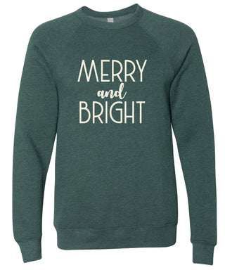 Merry and bright Christmas Sweatshirt | Christmas