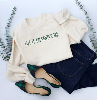 Put it on Santa's tab | Christmas sweatshirts