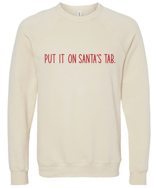 Put it on Santa's tab | Christmas sweatshirts