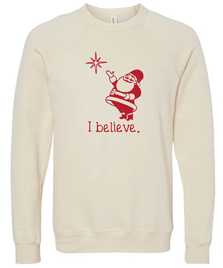Santa Sweatshirt | I believe | Christmas