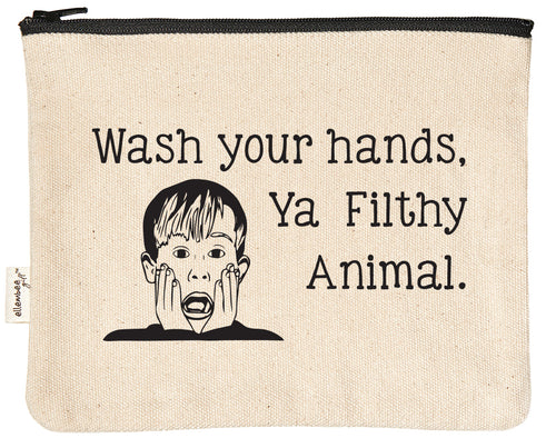 Wash your hands ya filthy animal zipper pouch