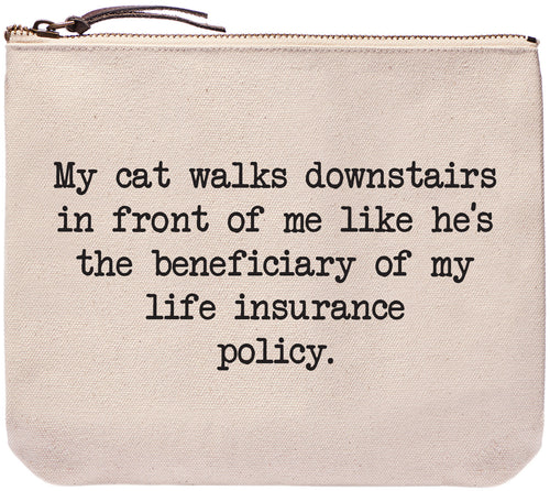 My cat walks downstairs in front of me like he's the beneficiary of my life insurance policy - Everyday bag