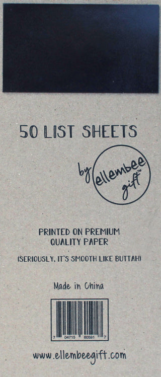 Grocery List Avoid everyone I know, milk, eggs list pad