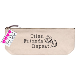 Mahjong Tile Bag | Tiles, Friends, Repeat Zipper Pouch