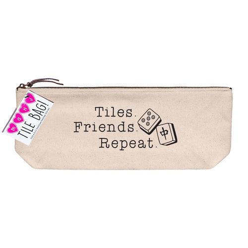 Mahjong Tile Bag | Tiles, Friends, Repeat Zipper Pouch