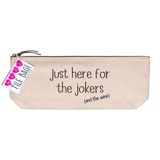 Mahjong Tile Bag | Just Here for the Jokers (and the Wine)
