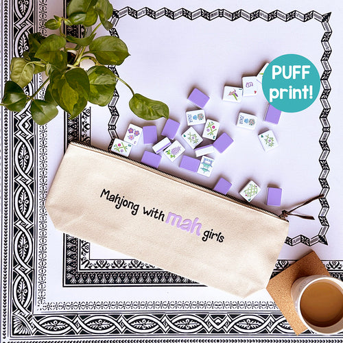 Mahjong with mah girls | mahjong tile bag | mahjong accessories
